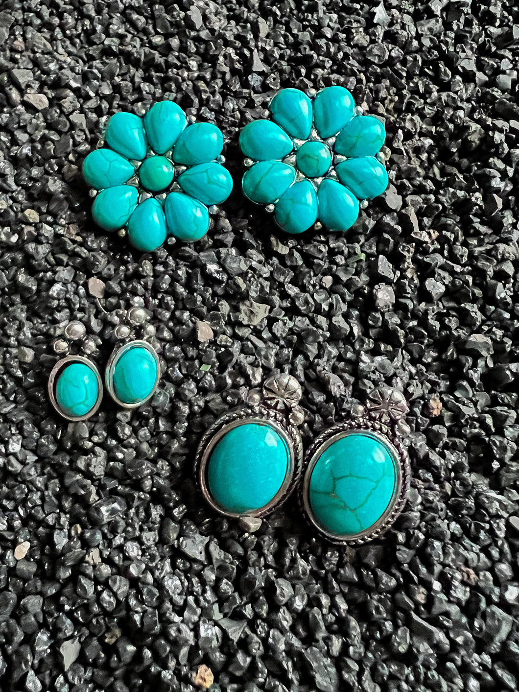 Turquoise Trifecta Earring Set
